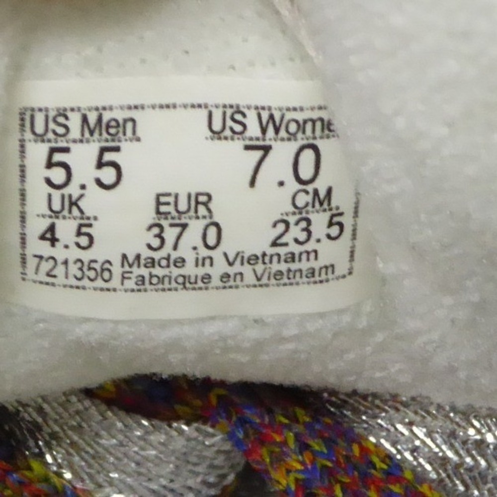 New Vans Knu Stack Platform Gray Suede Rainbow Gl… - image 8